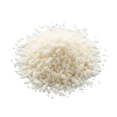 Heap of white shredded coconut