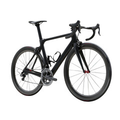 Obraz premium road bike with a black frame and carbon fiber