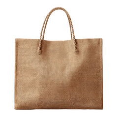 jute bag isolated on a white background