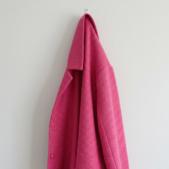 female long coat isolated on white