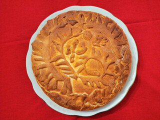 Homemade traditional pie