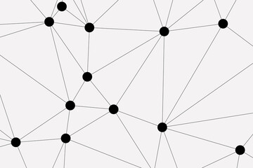 white background with low poly digital lines connection. Abstract white blue digital technology futuristic communication high tech concept background. Technology dots lines connect network background.