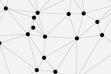 white background with low poly digital lines connection. Abstract white blue digital technology futuristic communication high tech concept background. Technology dots lines connect network background.