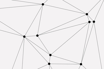 white background with low poly digital lines connection. Abstract white blue digital technology futuristic communication high tech concept background. Technology dots lines connect network background.