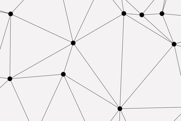 white background with low poly digital lines connection. Abstract white blue digital technology futuristic communication high tech concept background. Technology dots lines connect network background.