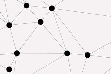 white background with low poly digital lines connection. Abstract white blue digital technology futuristic communication high tech concept background. Technology dots lines connect network background.