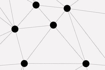 white background with low poly digital lines connection. Abstract white blue digital technology futuristic communication high tech concept background. Technology dots lines connect network background.