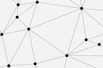 white background with low poly digital lines connection. Abstract white blue digital technology futuristic communication high tech concept background. Technology dots lines connect network background.