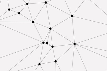 white background with low poly digital lines connection. Abstract white blue digital technology futuristic communication high tech concept background. Technology dots lines connect network background.