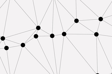 white background with low poly digital lines connection. Abstract white blue digital technology futuristic communication high tech concept background. Technology dots lines connect network background.