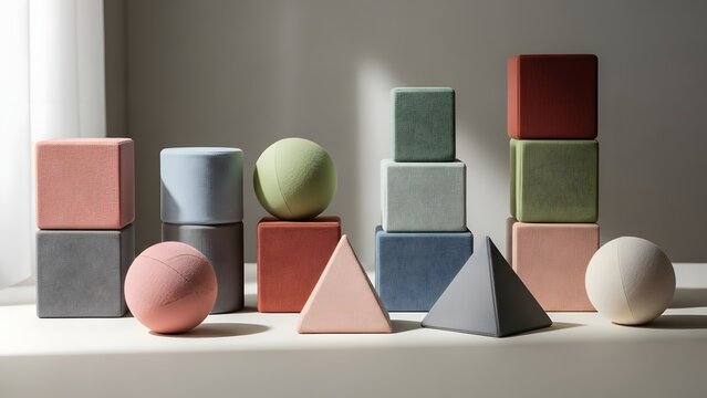 Colorful textured bath bombs and soaps