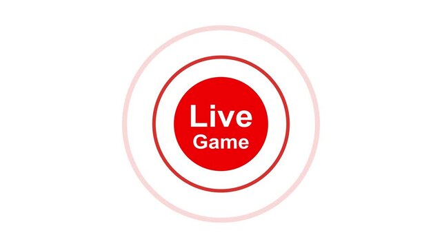 Live Game Animation | Live Match Indicator, Real-Time Gaming Broadcast Graphic, Live Game Status Animation | Live Gameplay, Streaming Game Indicator , Live Game Alert Animation | Real-Time Match, Gami