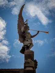 winged angel with trumpet Nuremberg