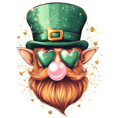 Fototapeta premium st patricks day leprechaun