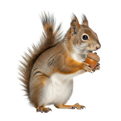 Obraz premium Squirrel enjoying a nut