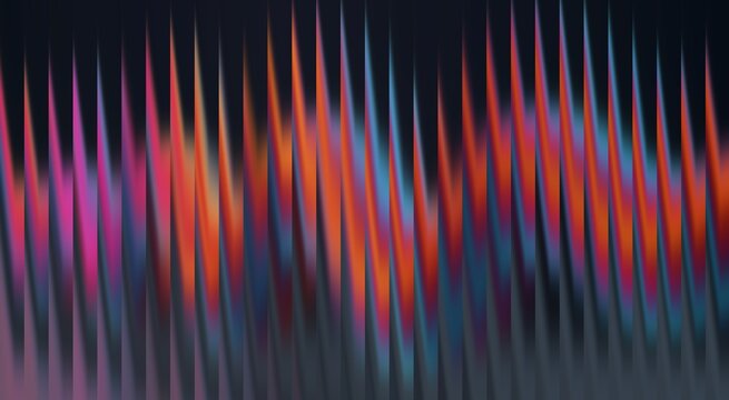 Abstract background of colorful wavy lines creating a vibrant and dynamic visual effect. The design features a spectrum of bright colors