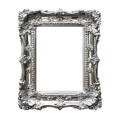 Ornamental photo frame gray dark clipart