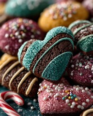 Joyful Christmas Treats Background for Seasonal Design