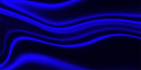 Obraz premium A smooth blue abstract background features flowing silk waves and soft satin textures with a purple digital motion pattern for a light wavy art backdrop design
