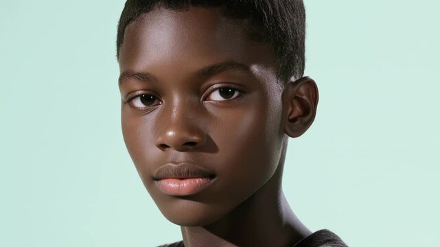 The transformation of a boy into a mature man using zoom. The images smoothly transform and evolve, conveying the essence of growth and change, the transformation of age.