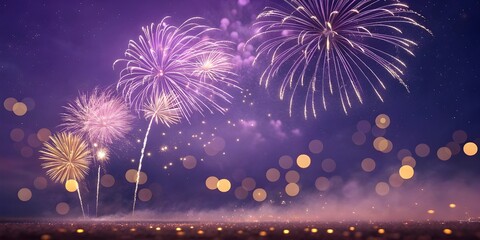 fireworks over the sea