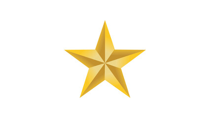 Fototapeta premium Shiny Golden Five-Pointed Star Icon on Black Background Representing Success, Quality, and Achievement