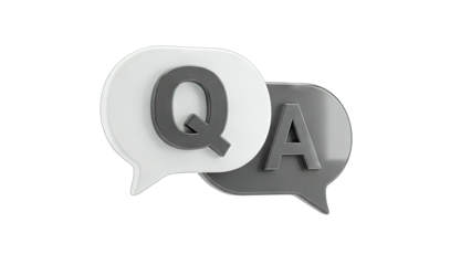 Q&A Speech Bubbles: Questions and Answers Concept