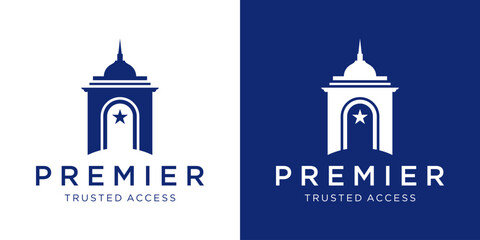 dome roof luxury logo design inspiration