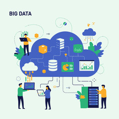 Big Data Cloud Computing Technology with People Analyzing Data
