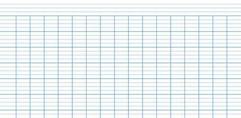 Blue grid paper pattern for notebooks and planners. French ruled paper with header background