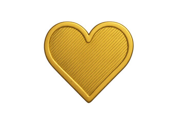Fototapeta premium Gold heart symbol representing love and romance