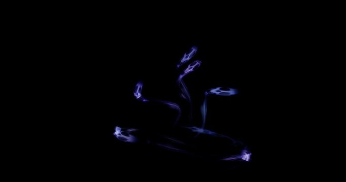 ghost soul swirl effect on black background