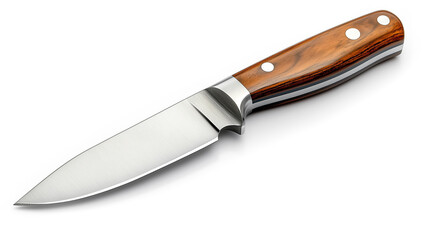 Kitchen knife on white background. Knife