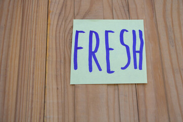 resh Concept Written on Sticky Note Placed on Wooden Background