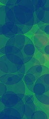 Obraz premium Abstract Bubbles Background in Green and Blue