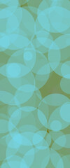 Abstract Teal and Olive Green Circle Pattern