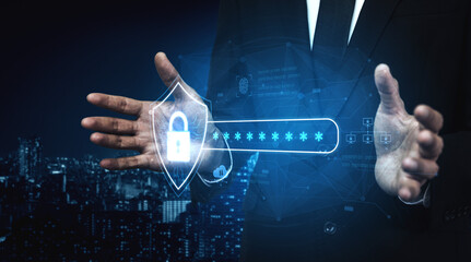 A concept of advanced network security. This system combines password protection with biometric fingerprint authentication and cloud data verification for secure access. Fermion