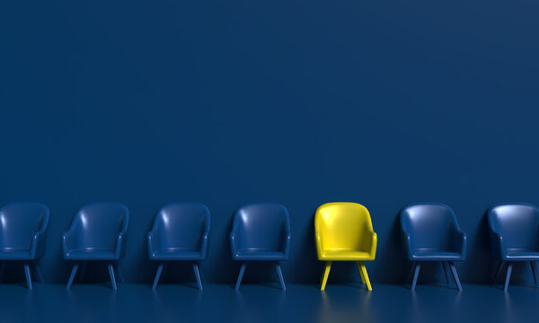 HR human resource chair yellow blue color different choose business job career occupation work recruitment hr hiring office interview company talent join meeting hr chair opportunity vacancy workplace