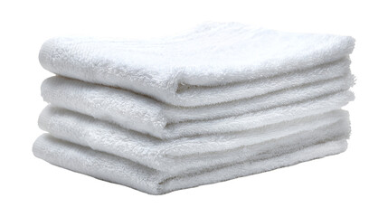 Soft Fluffy Bathroom Towels Stacked for Hospitality Mockup