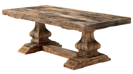 Farmhouse Reclaimed Wood Trestle Table for Home or Office Decor