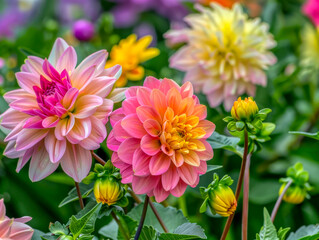 Dahlia flowers