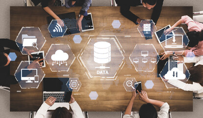 Cloud computing, cloud strategy, and cloud technology transforming digital infrastructure with...