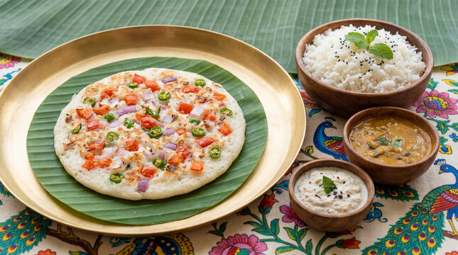  a fluffy Uttapam 