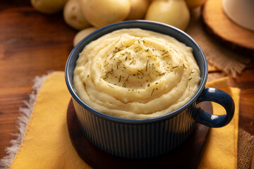 Mashed Potatoes. A classic side dish made with mashed boiled potatoes, often used to accompany various dishes; an easy and practical recipe that is very popular.