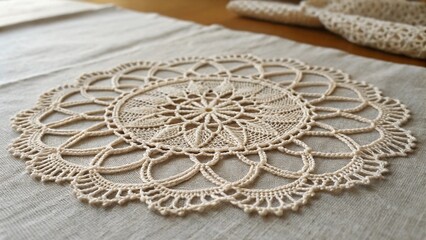 lace on white