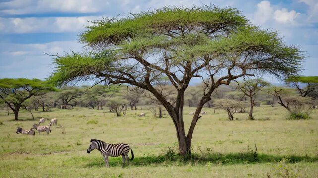 Zebra in der  Steppe &ndash; Wildnis und Naturvideo