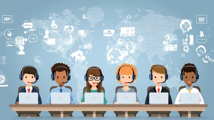 Global customer support team
