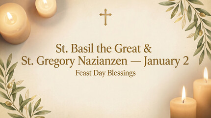 St. Basil and St. Gregory Feast Day Blessings with Candles