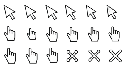 set of hand drawn arrows