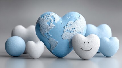 World Diabetes Day support network vector template featuring community resources, emotional help, connections